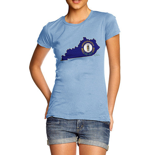 Women's USA States and Flags Kentucky T-Shirt