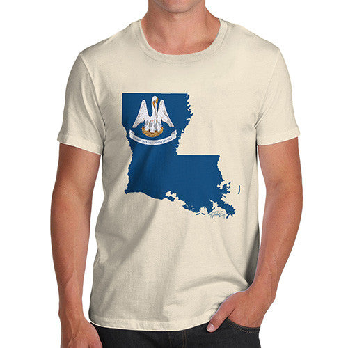 Men's USA States and Flags Louisiana T-Shirt