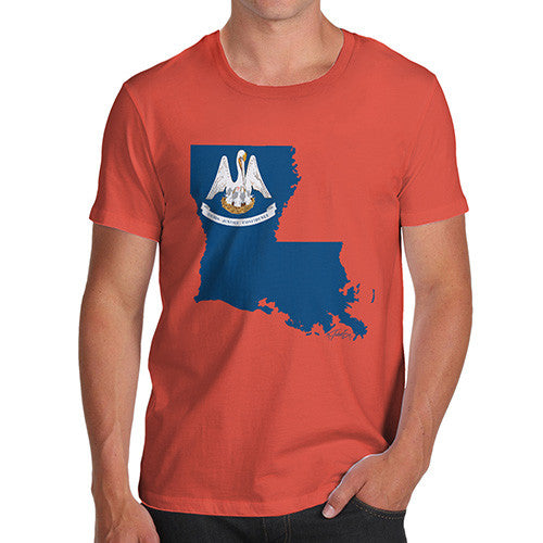 Men's USA States and Flags Louisiana T-Shirt