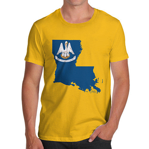 Men's USA States and Flags Louisiana T-Shirt