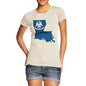 Women's USA States and Flags Louisiana T-Shirt