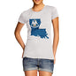 Women's USA States and Flags Louisiana T-Shirt