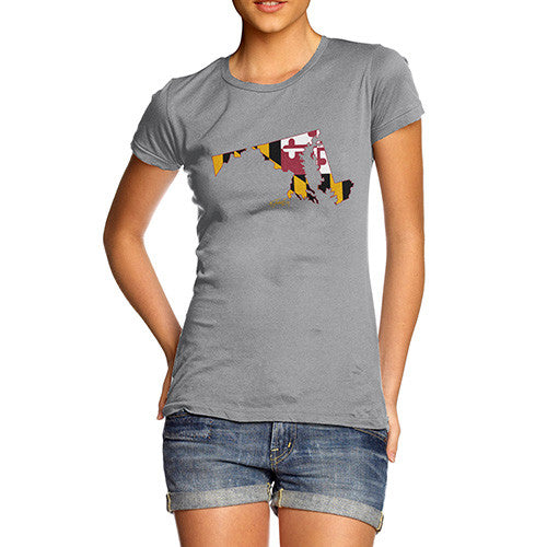 Women's USA States and Flags Maryland T-Shirt