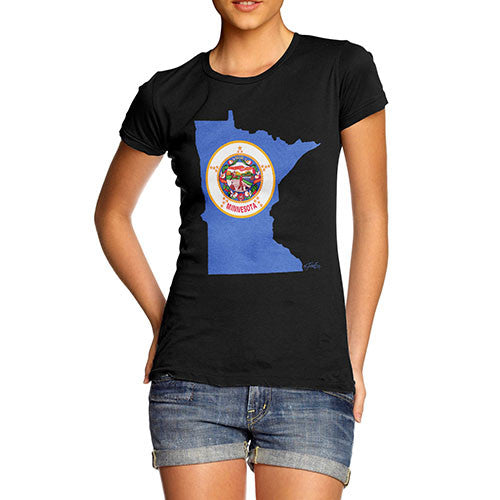 Women's USA States and Flags Minnesota T-Shirt