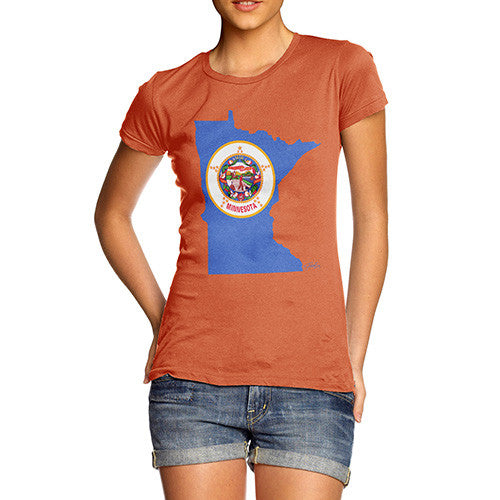 Women's USA States and Flags Minnesota T-Shirt