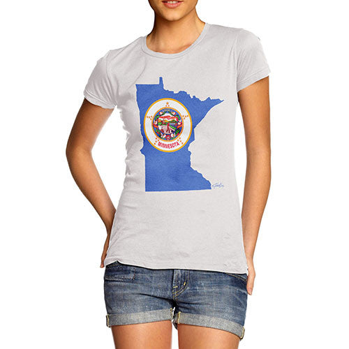 Women's USA States and Flags Minnesota T-Shirt