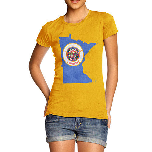 Women's USA States and Flags Minnesota T-Shirt