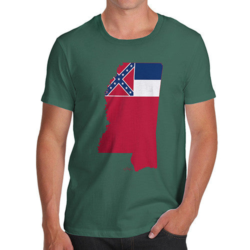 Men's USA States and Flags Mississippi T-Shirt