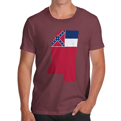 Men's USA States and Flags Mississippi T-Shirt