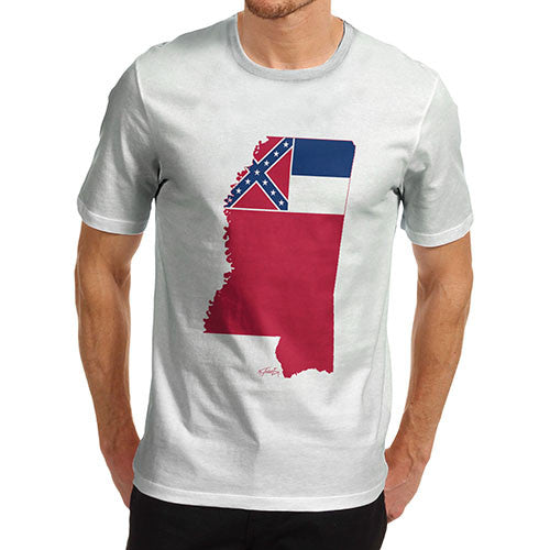 Men's USA States and Flags Mississippi T-Shirt