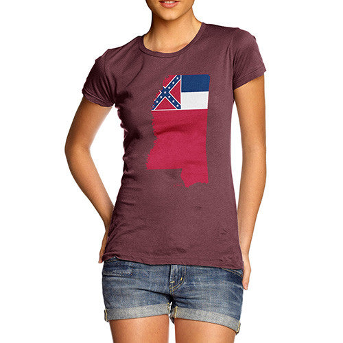 Women's USA States and Flags Mississippi T-Shirt