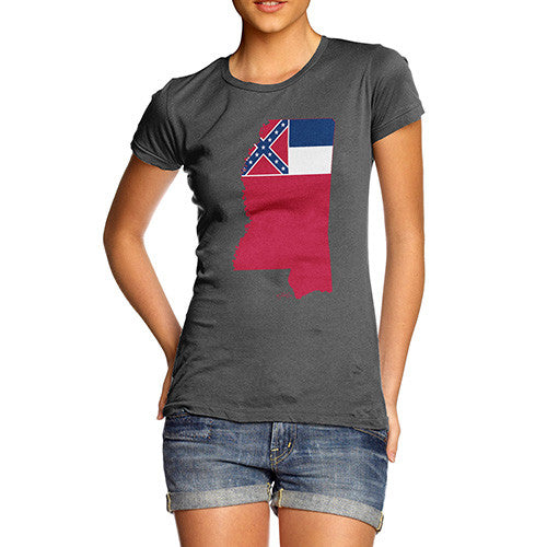 Women's USA States and Flags Mississippi T-Shirt