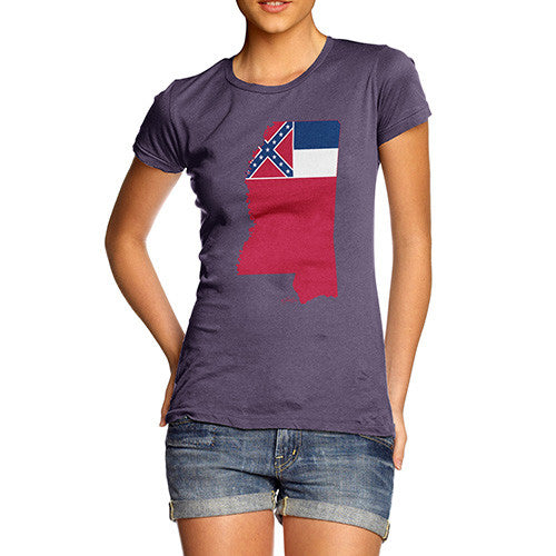 Women's USA States and Flags Mississippi T-Shirt
