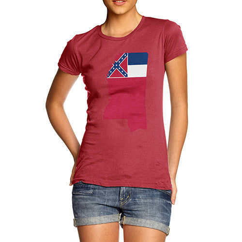 Women's USA States and Flags Mississippi T-Shirt