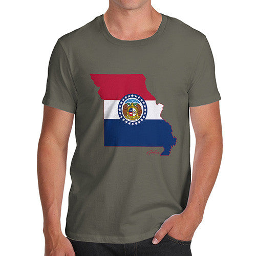 Men's USA States and Flags Missouri T-Shirt