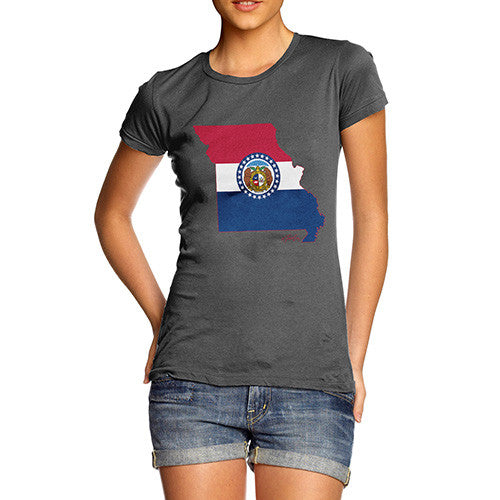 Women's USA States and Flags Missouri T-Shirt