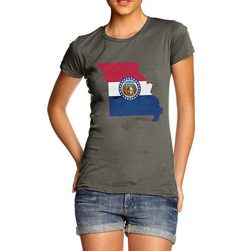 Women's USA States and Flags Missouri T-Shirt