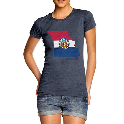 Women's USA States and Flags Missouri T-Shirt