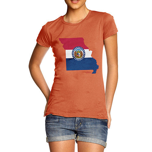 Women's USA States and Flags Missouri T-Shirt