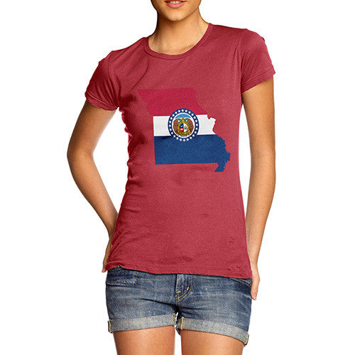 Women's USA States and Flags Missouri T-Shirt