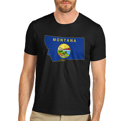 Men's USA States and Flags Montana T-Shirt