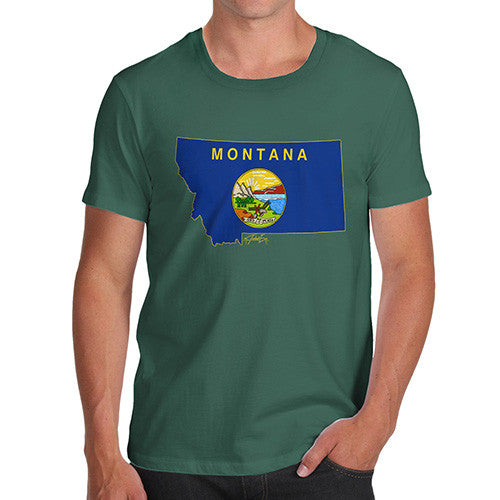 Men's USA States and Flags Montana T-Shirt