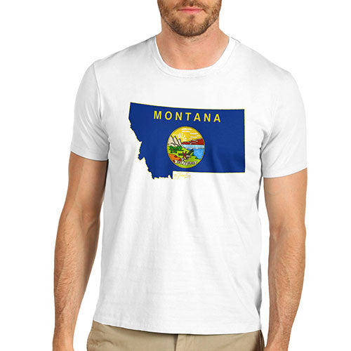 Men's USA States and Flags Montana T-Shirt