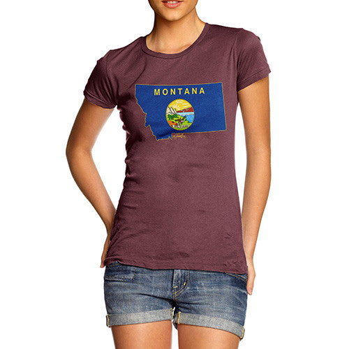 Women's USA States and Flags Montana T-Shirt