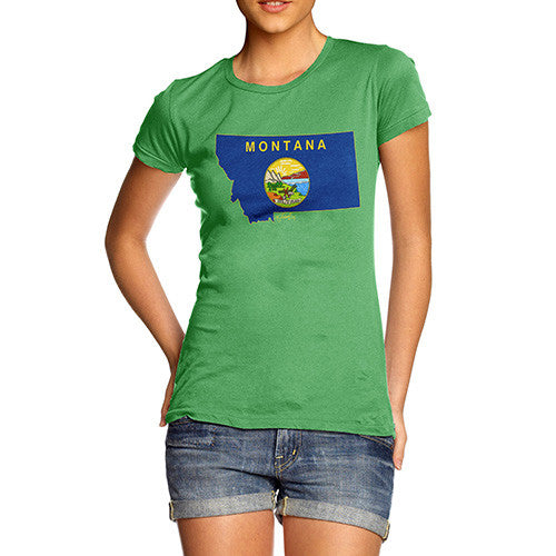 Women's USA States and Flags Montana T-Shirt