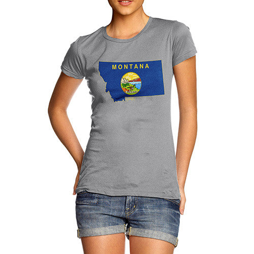 Women's USA States and Flags Montana T-Shirt