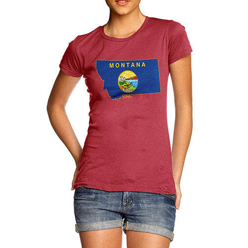 Women's USA States and Flags Montana T-Shirt