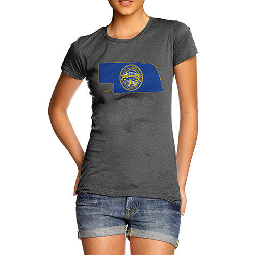 Women's USA States and Flags Nebraska T-Shirt