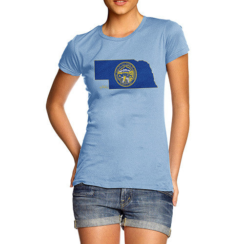 Women's USA States and Flags Nebraska T-Shirt