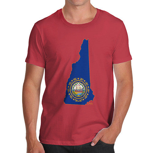 Men's USA States and Flags New Hampshire T-Shirt