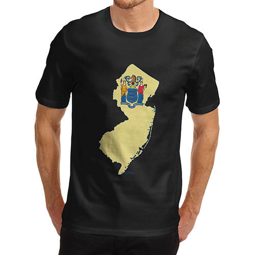 Men's USA States and Flags New Jersey T-Shirt