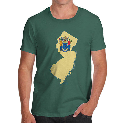 Men's USA States and Flags New Jersey T-Shirt