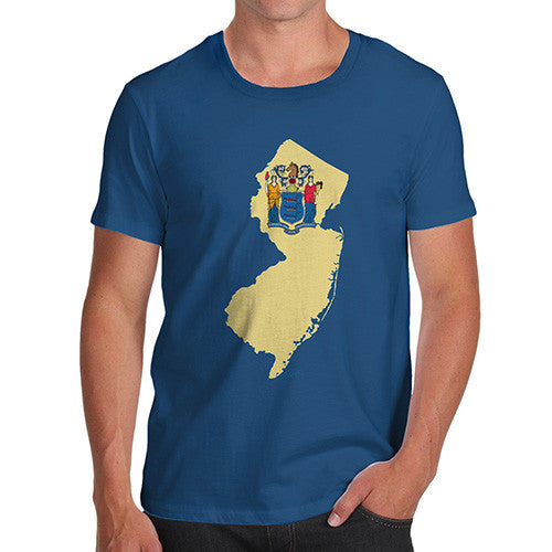 Men's USA States and Flags New Jersey T-Shirt