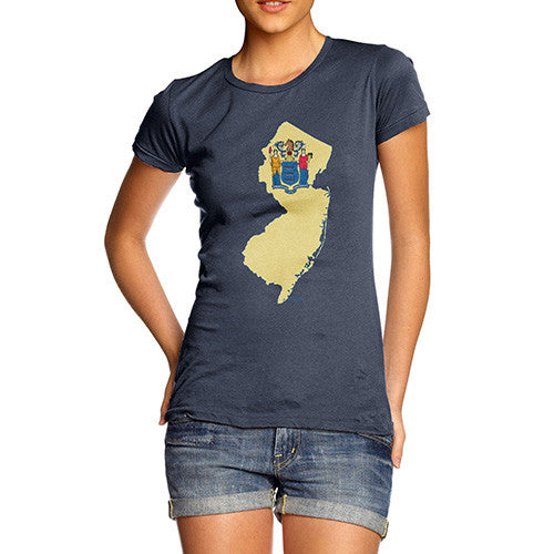 Women's USA States and Flags New Jersey T-Shirt