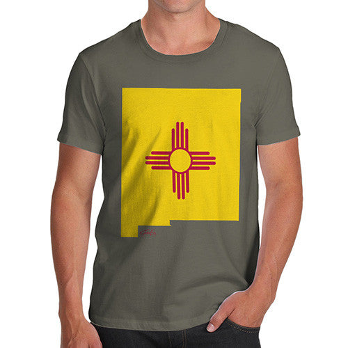 Men's USA States and Flags New Mexico T-Shirt