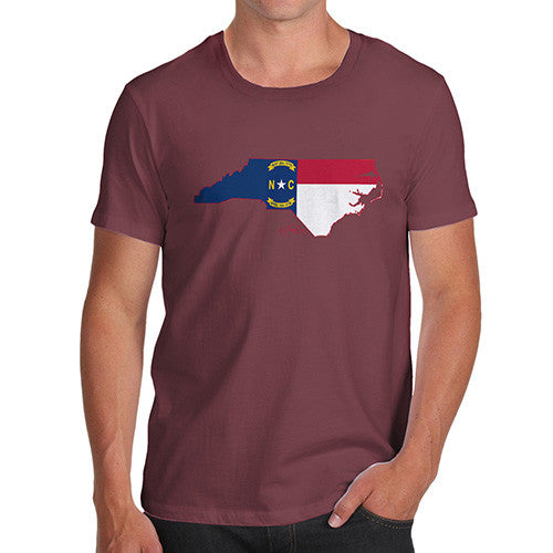 Men's USA States and Flags North Carolina T-Shirt