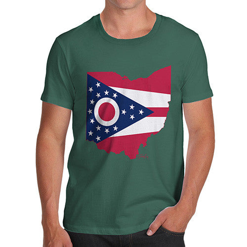 Men's USA States and Flags Ohio T-Shirt