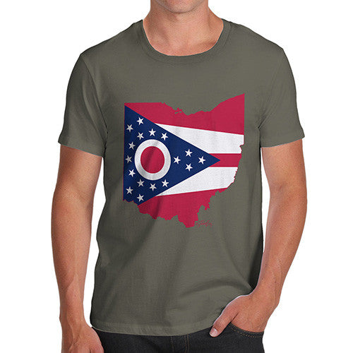 Men's USA States and Flags Ohio T-Shirt