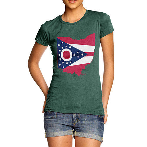 Women's USA States and Flags Ohio T-Shirt