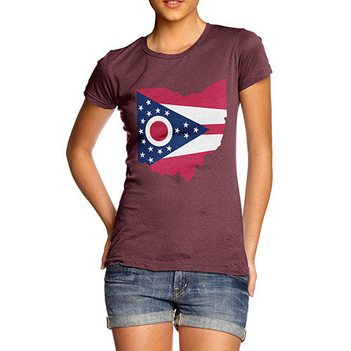 Women's USA States and Flags Ohio T-Shirt