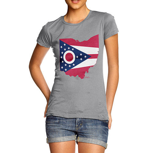 Women's USA States and Flags Ohio T-Shirt