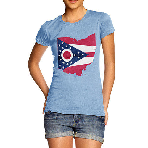 Women's USA States and Flags Ohio T-Shirt