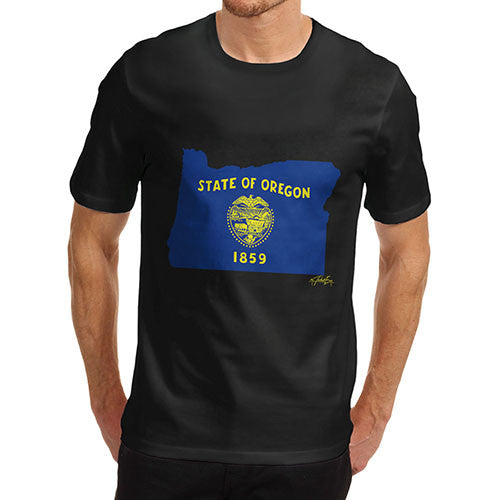 Men's USA States and Flags Oregon T-Shirt