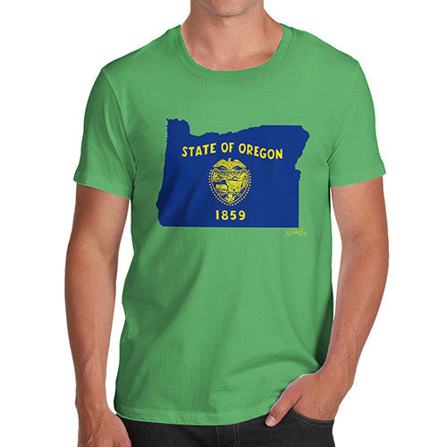 Men's USA States and Flags Oregon T-Shirt