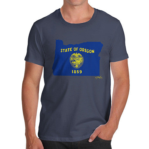 Men's USA States and Flags Oregon T-Shirt