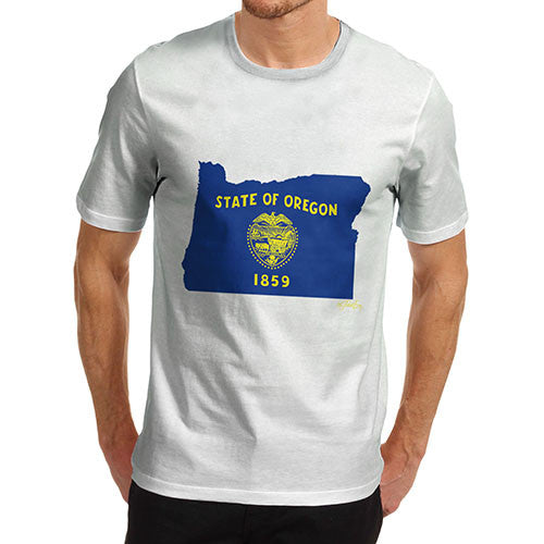 Men's USA States and Flags Oregon T-Shirt